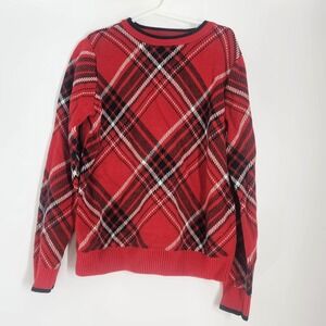 Charter Club Girls Size 8 Sweater‎  Red White Black Design